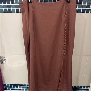 PacSun Dusty Mauve Midi Skirt